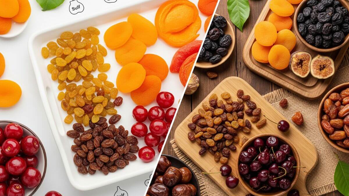 How Can You Visually Tell the Difference Between Sulphured and Unsulphured Dry Fruits?