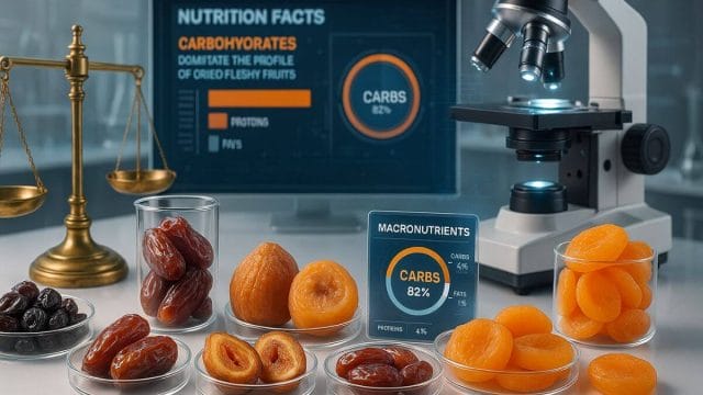 How Do Carbohydrates Dominate the Profile of Dried Fleshy Fruits?