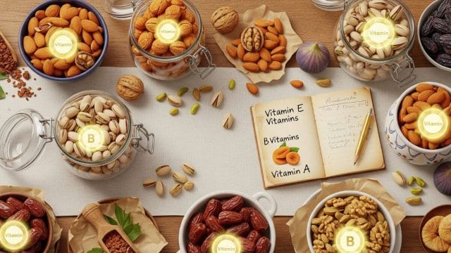 Which Key Vitamins Are Abundant in Dry Fruits and Nuts?