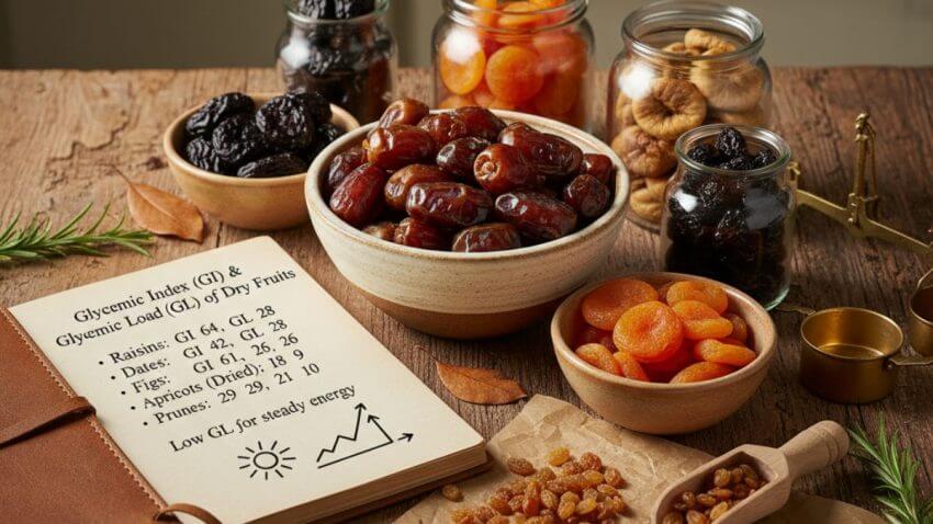 The Glycemic Index and Glycemic Load of Dry Fruits
